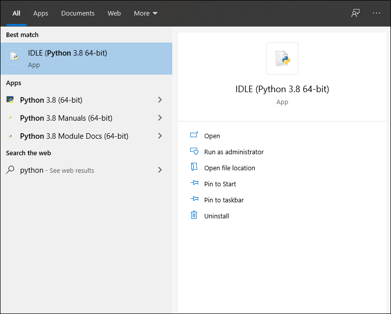 Python IDLE - Integrated Development and Learning Environment