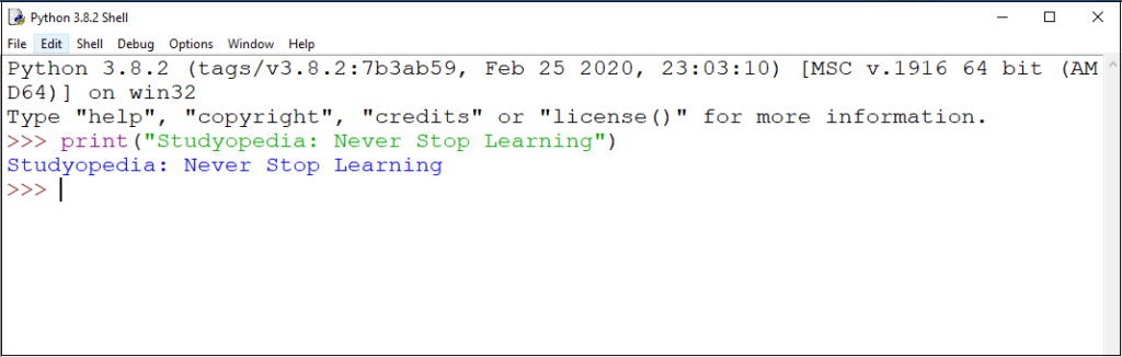 How To See Output In Python Idle