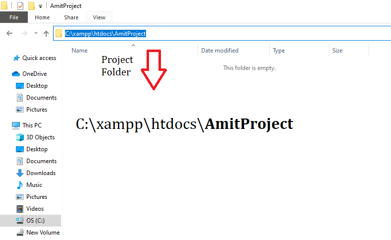 Create new PHP 8 project in XAMPP htdocs