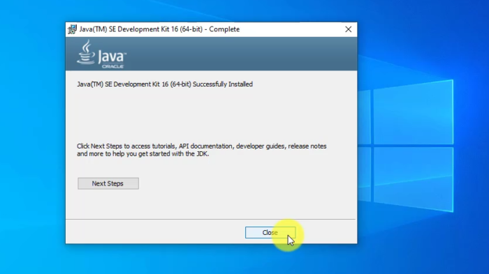 Как установить java 16 на windows 10