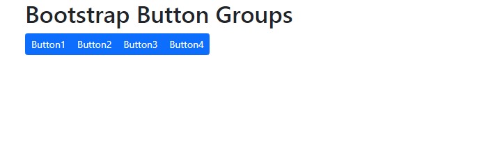 Bootstrap Button Groups Example