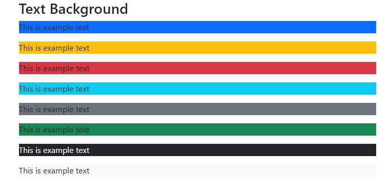 Bootstrap - Change the Text Background Color on a web page - Studyopedia
