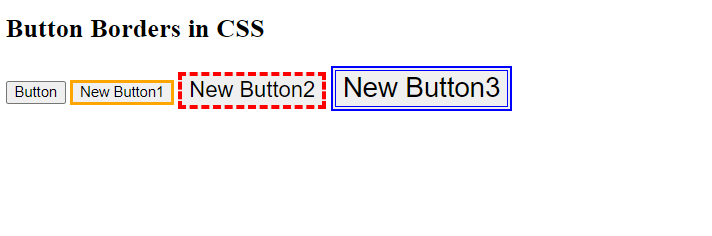 CSS Buttons Set the Border