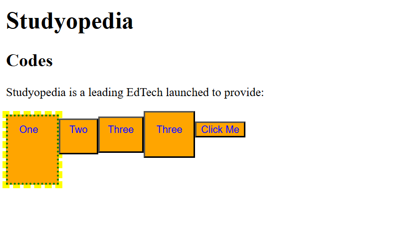 Padding property in CSS