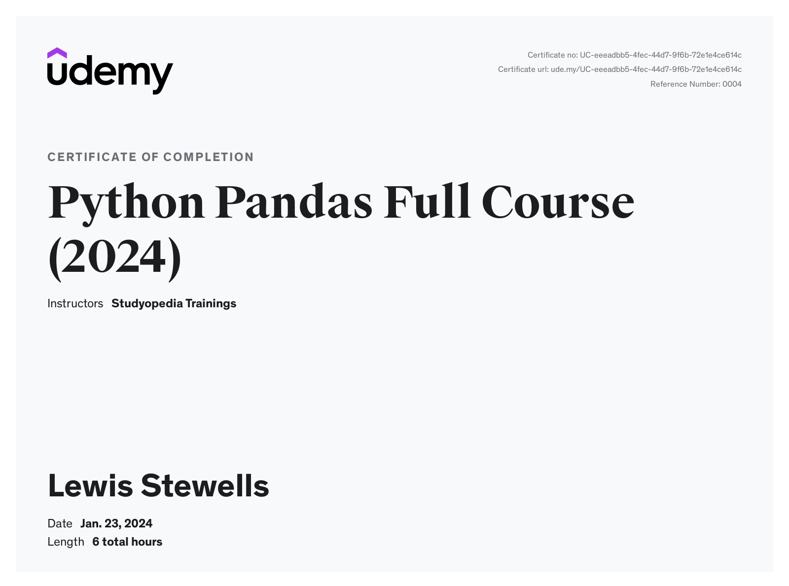 Pandas Tutorial Studyopedia