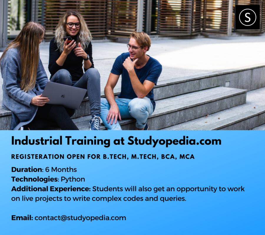 Studyopedia Industrial Training Python