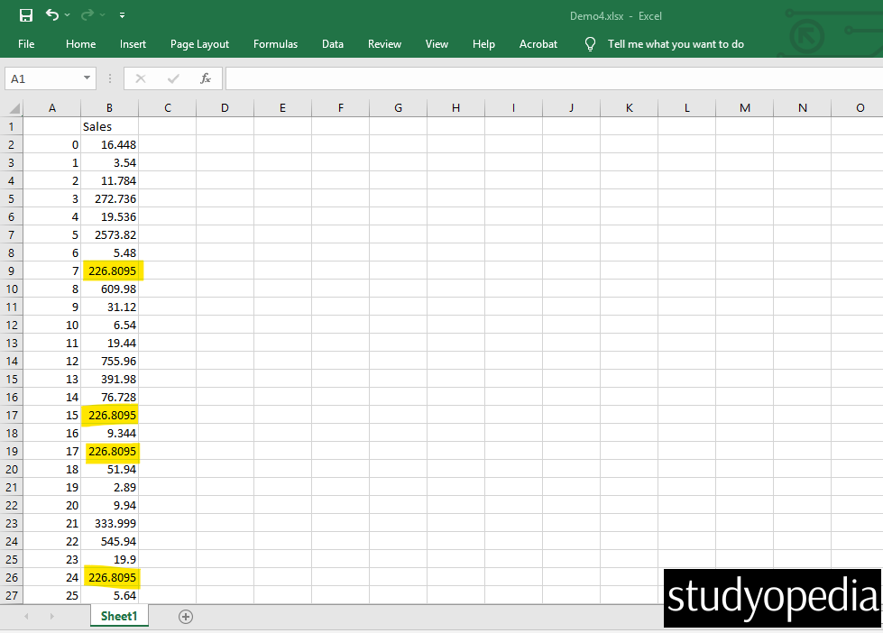 Fill missing values in only one column with its mean