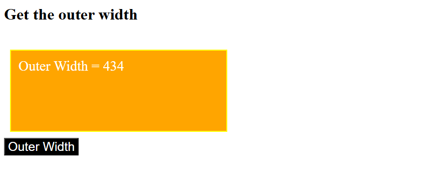 OuterWidth in jquery