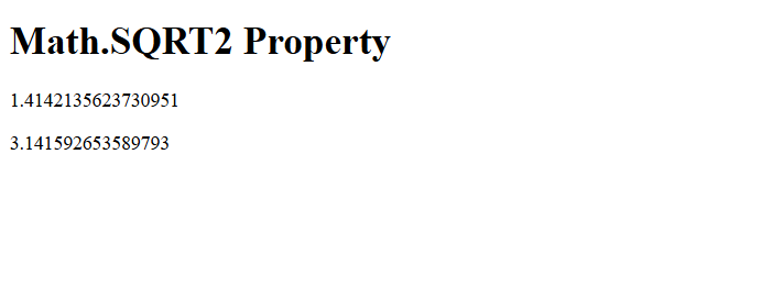 math.sqrt2 javascript property