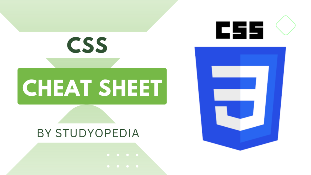 CSS Cheat Sheet by Studyopedia - Studyopedia