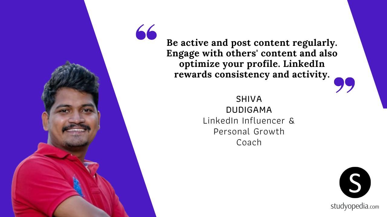 Shiva Dudigama LinkedIn Influencer
