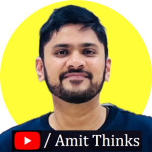 Amit Thinks YouTube Channel statistics