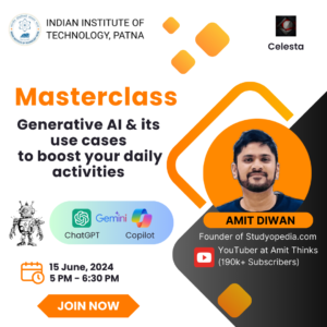 IIT Patna - Celesta Generative AI Webinay by Amit Diwan