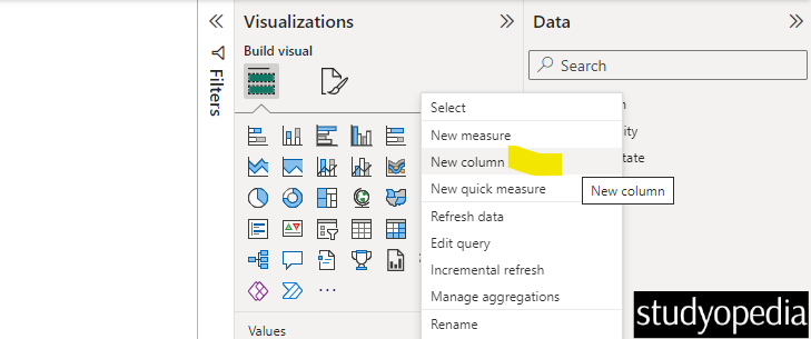 Add a new column to a table in Power BI