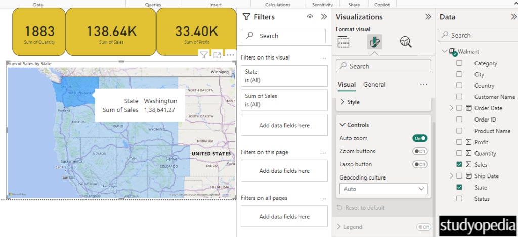 Card updated successfully in Power BI