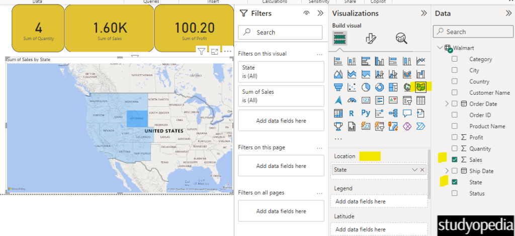 Create a Map in Power BI