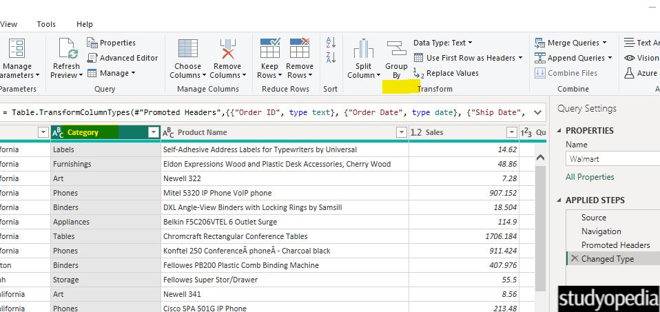 Group By in Power BI