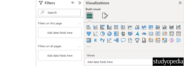 Power BI Visualizations Tab