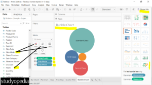 1. Create a Bubble Chart in Tableau