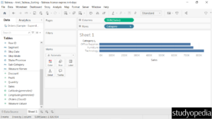 10. Fields sorted in a Tableau bar chart