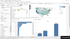 17. Click on any of the Heat Map value and this reflects all other sheets in Tableau