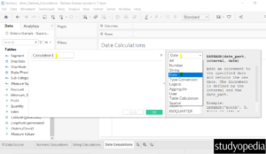 2. Create Date Calculations in Tableau