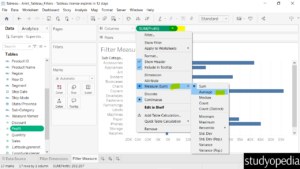 2. Set Average Measure in Tableau