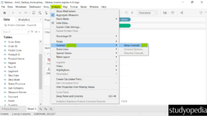 2. Show Forecast option in Tableau Analysis