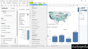 21. Format the Dashboard in Tableau