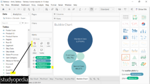 3. Change the color in Bubble Chart in Tableau