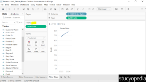 4. Dates Filtered in Tableau