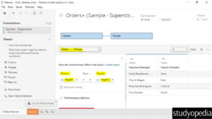 4. Field that joined both the tables in Tableau