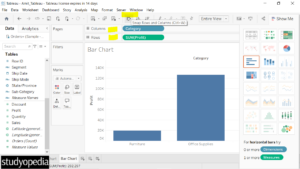 4. Rows and columns swapped in Tableau