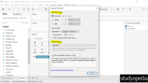 5. Set the Forecast Length and Model in Tableau