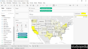 6. New color for the Map visible in Tableau