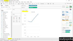 6. Tableau file saved successfully as a Workbook