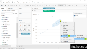 7. Describe the Forecast in Tableau