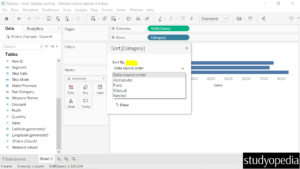 7. Sort By Category in Tableau