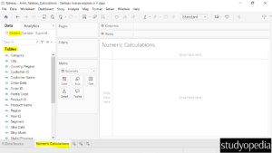 8. Fields of the Orders Table in Tableau