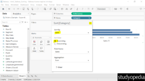 9. Sort by Field in Tableau