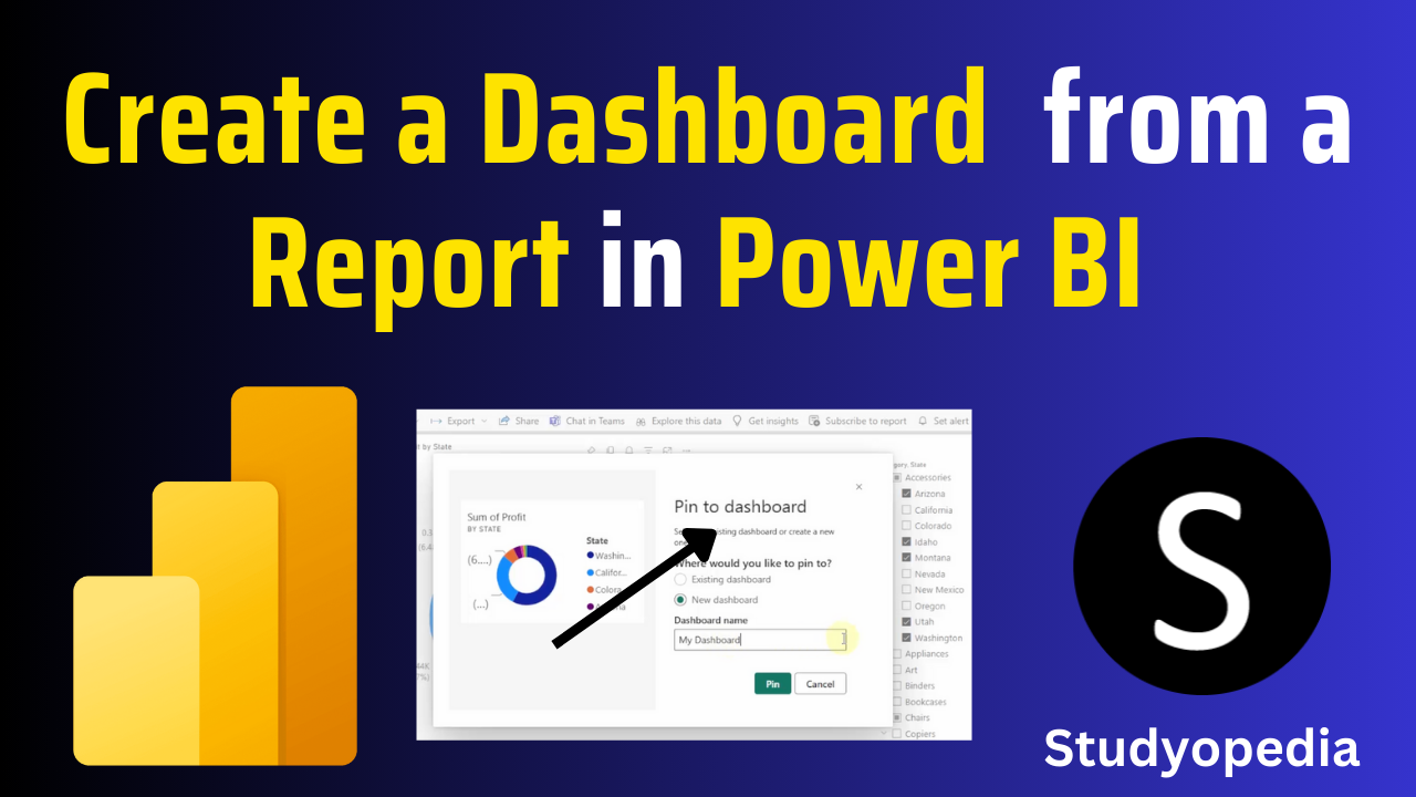 Create a Dashboard from a Report in Power BI