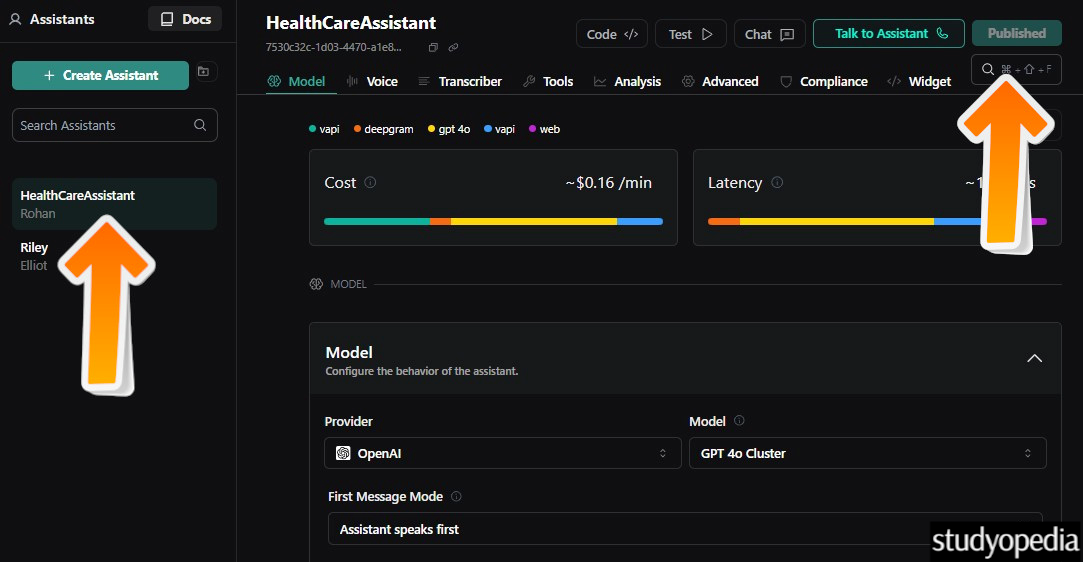 AI Voice Agent created successfully