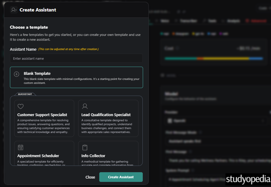 Templates for AI assistants