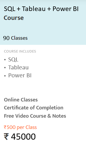 SQL Tableau Power BI by Studyopedia