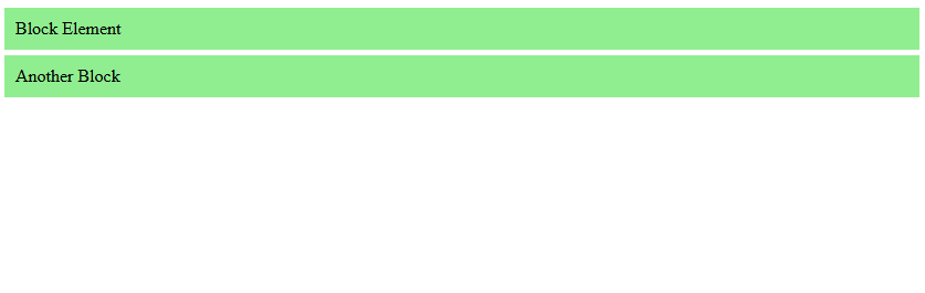 display block in css