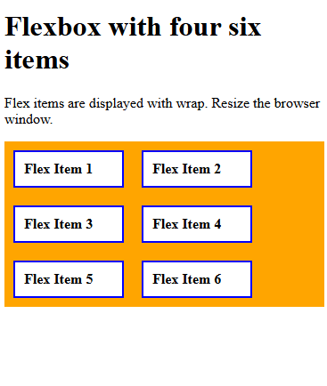 Flex wrap css