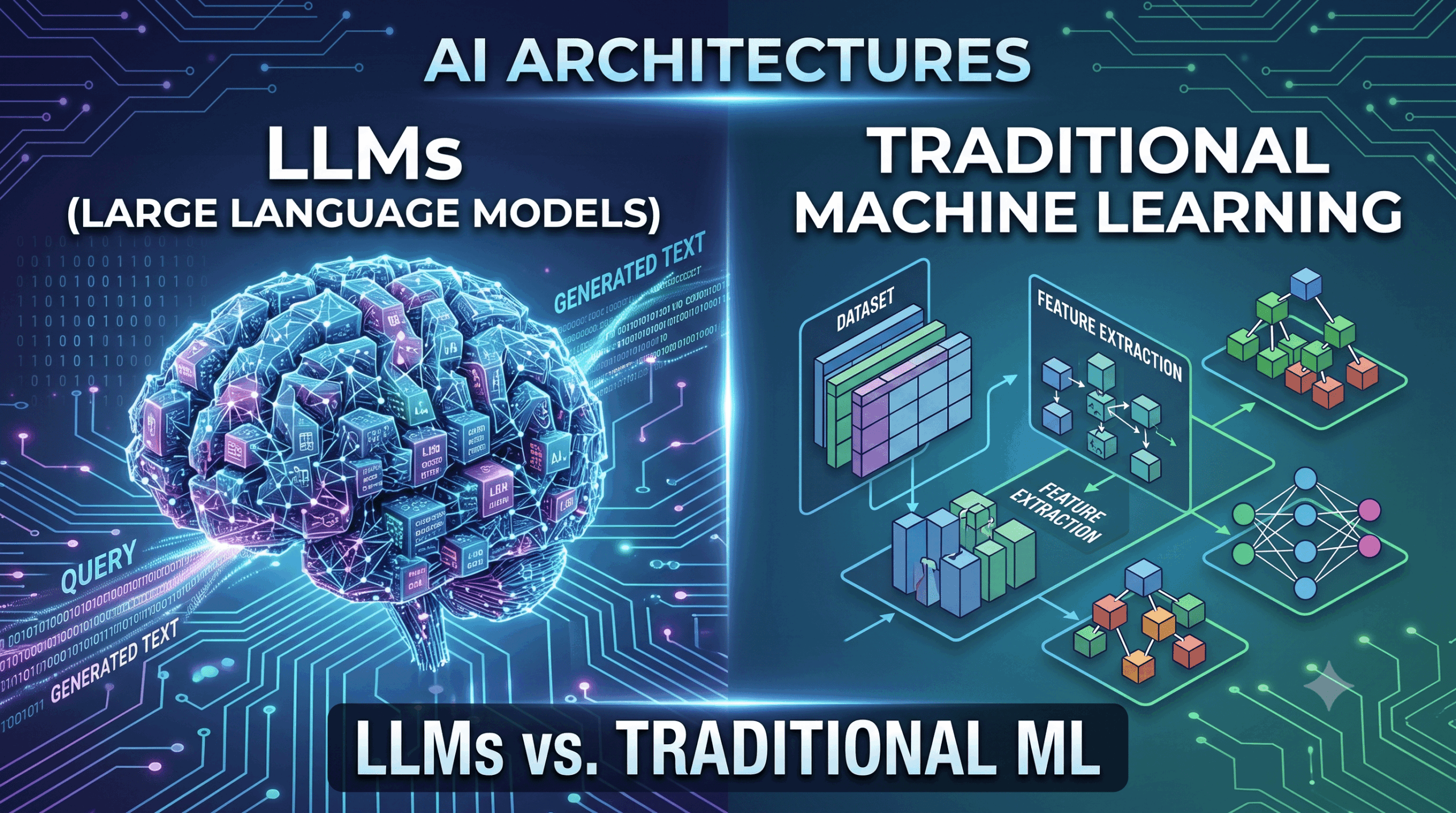 Differences LLMs s. Traditional Machine Learning