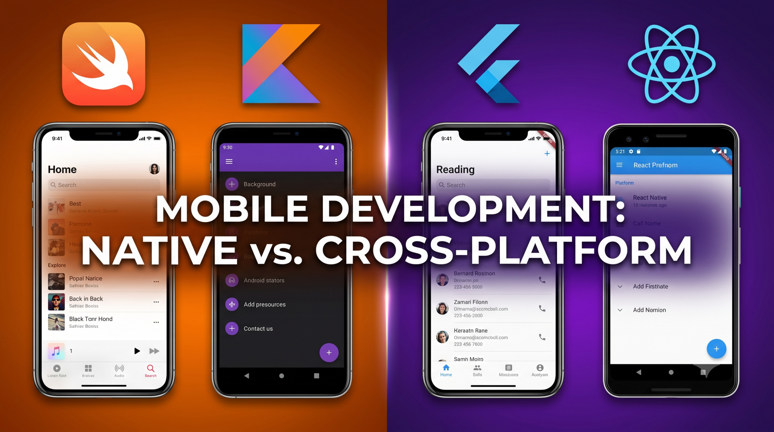 Differences Native vs. Cross-Platform