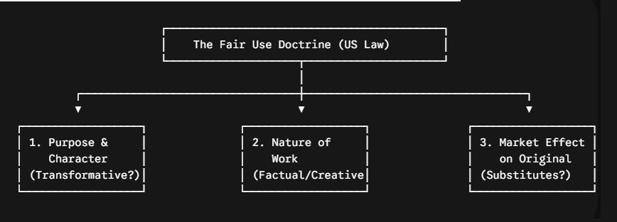 Fair Use doctrines